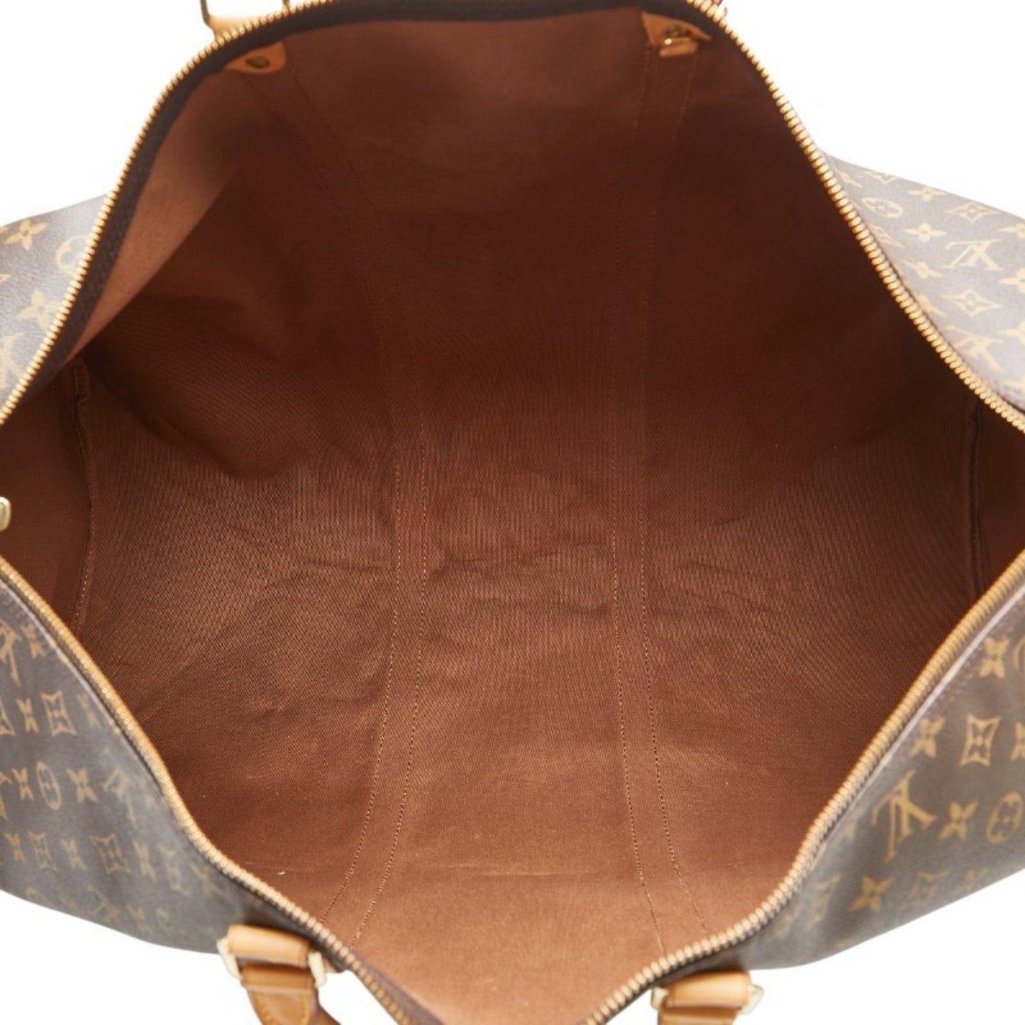 Louis Vuitton Keepall 60, Brown, Canvas, travel