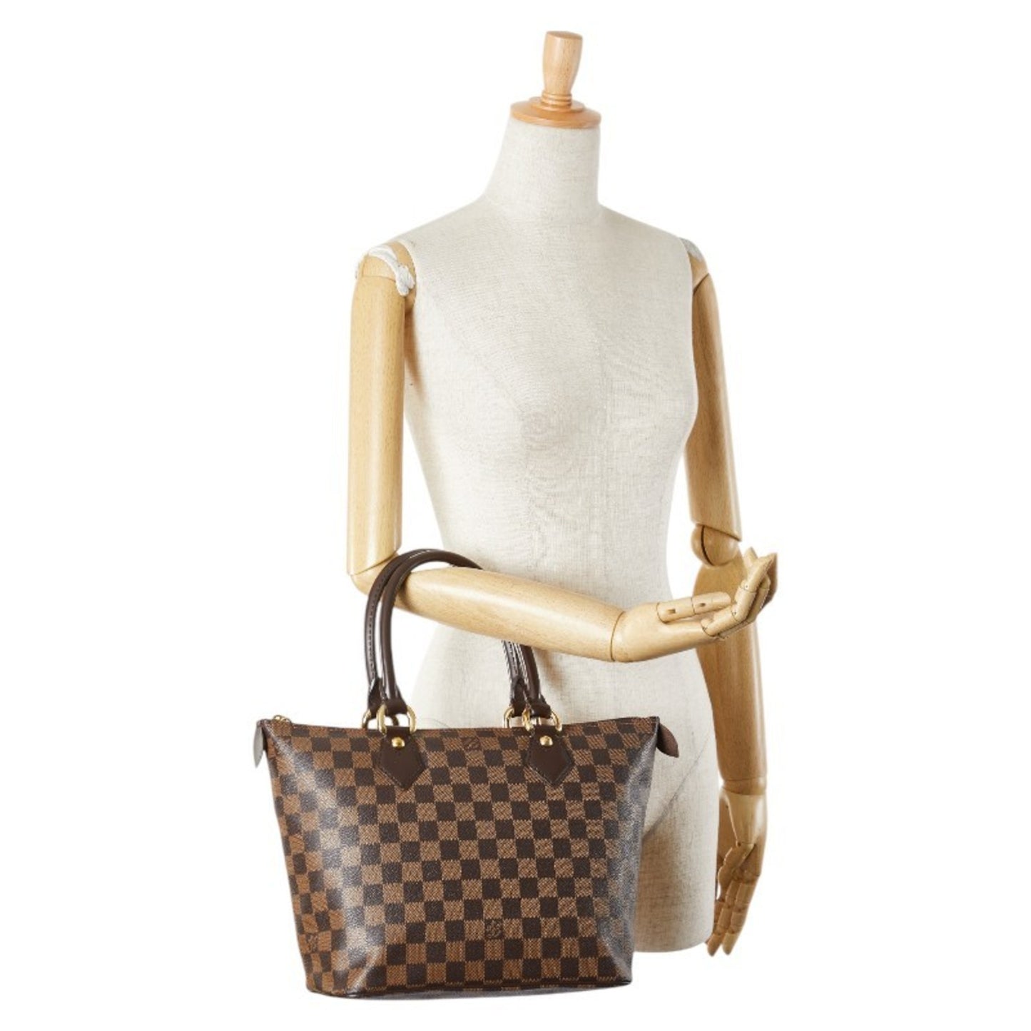 Louis Vuitton Saleya, Brown, Canvas, tote