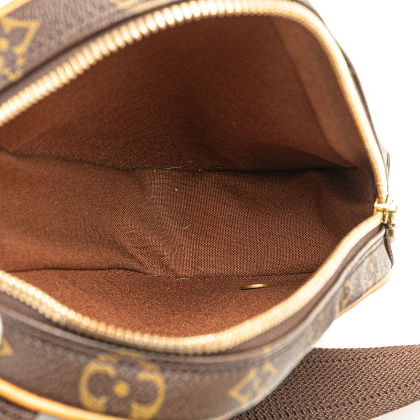 Louis Vuitton Pochette gange, Brown, Canvas, shoulder