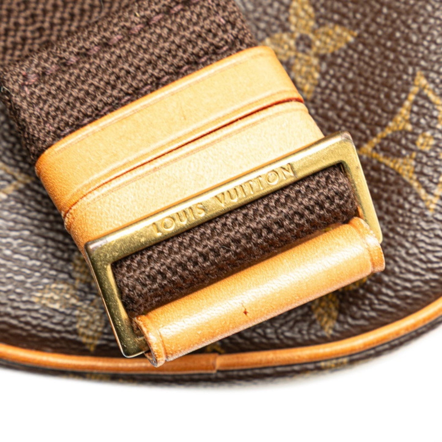 Louis Vuitton Pochette gange, Brown, Canvas, shoulder