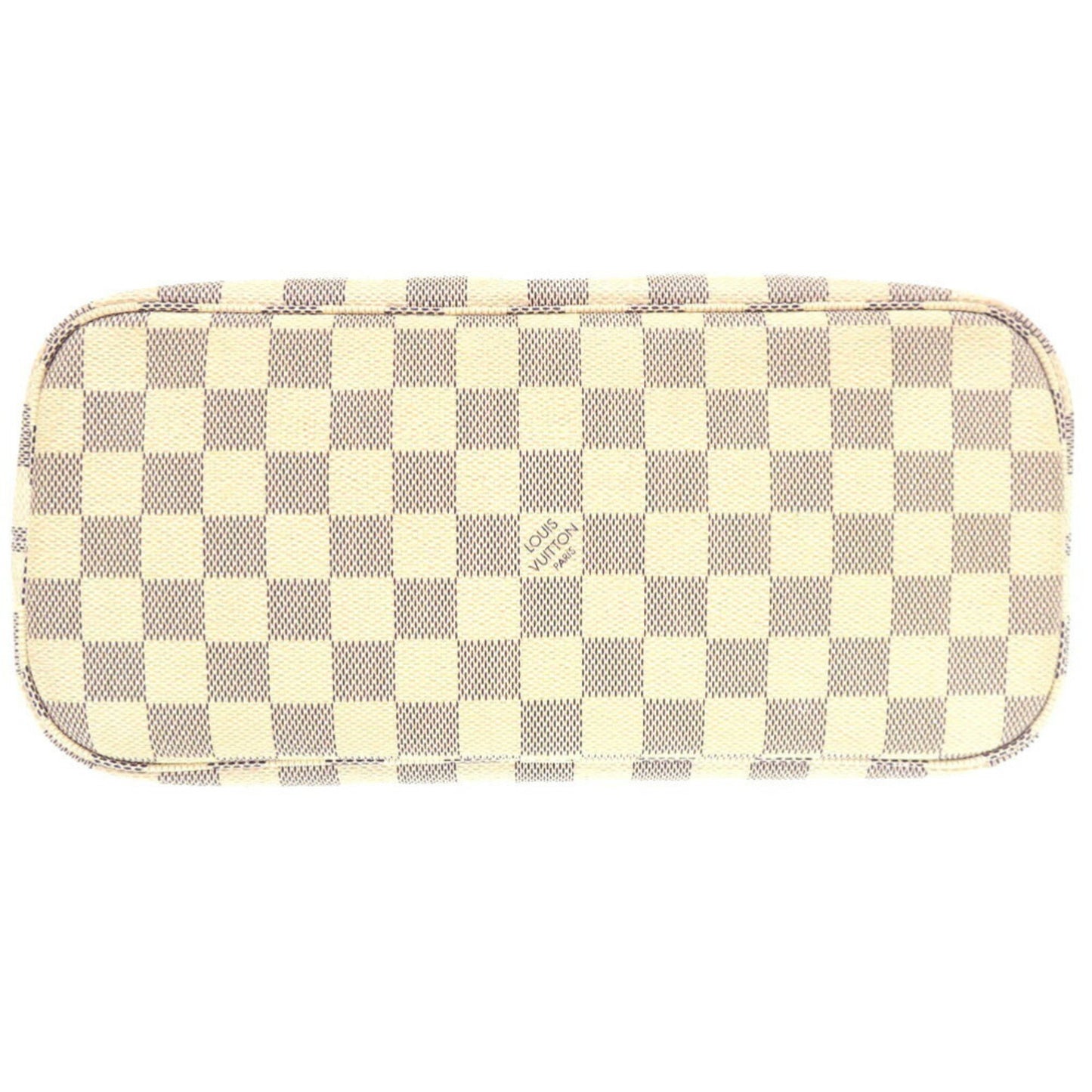 Louis Vuitton Neverfull PM, White, Canvas, tote