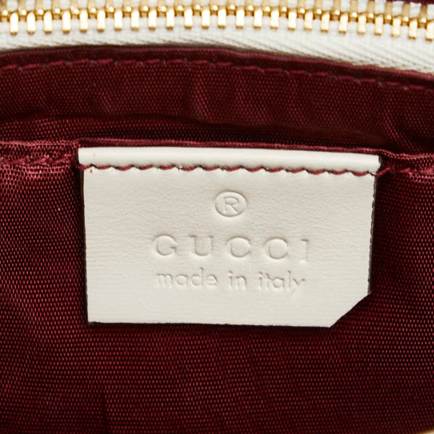 Gucci Zumi, White, Leather, shoulder