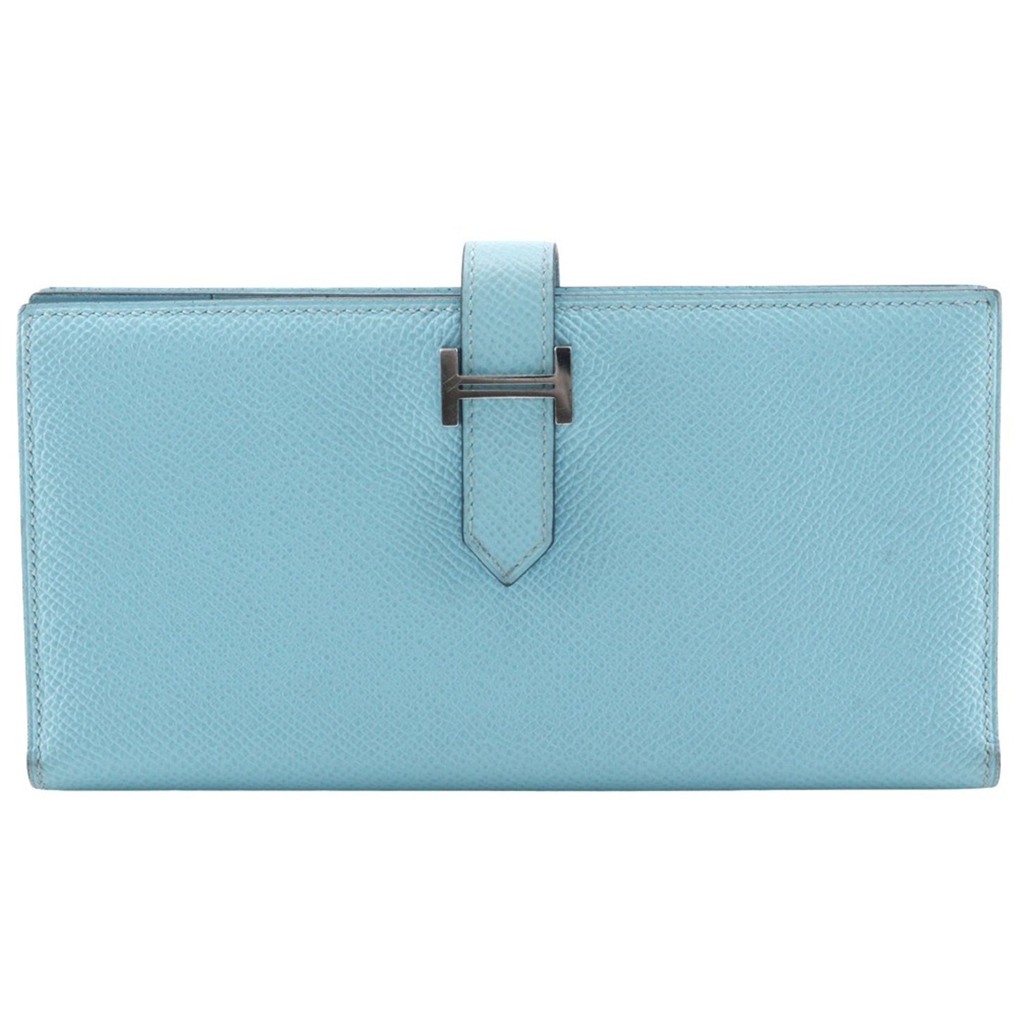 Hermès Béarn, Blue, Leather, wallet