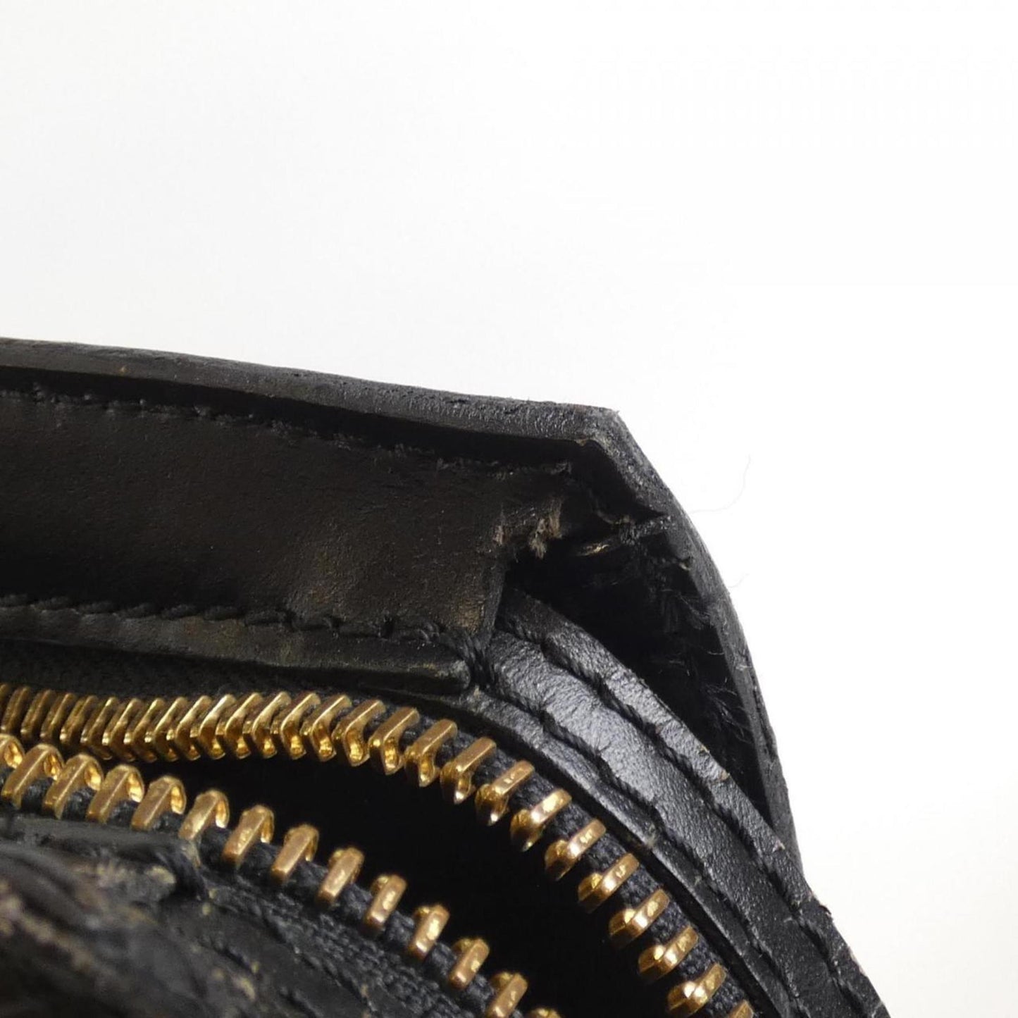 Louis Vuitton Saint Jacques, Black, Leather, shoulder