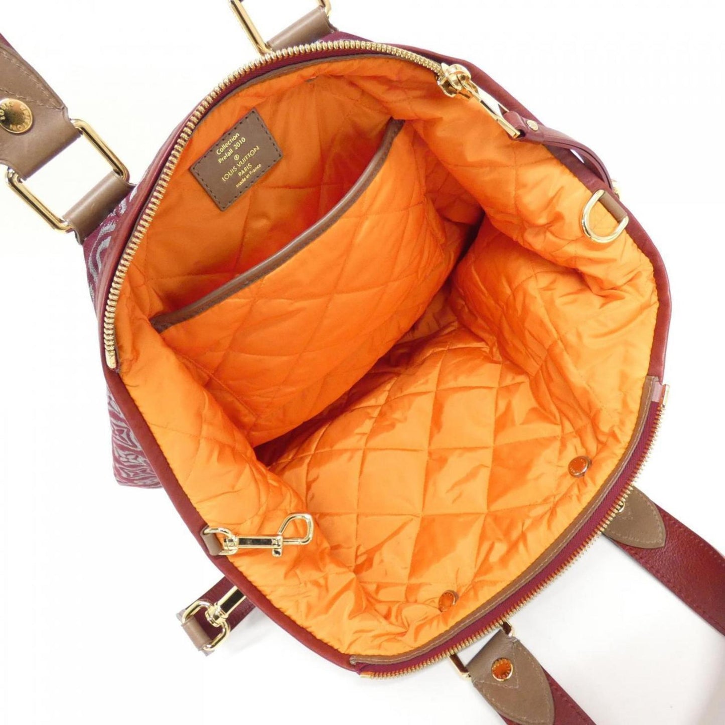 Louis Vuitton, Burgundy, Canvas, handbag