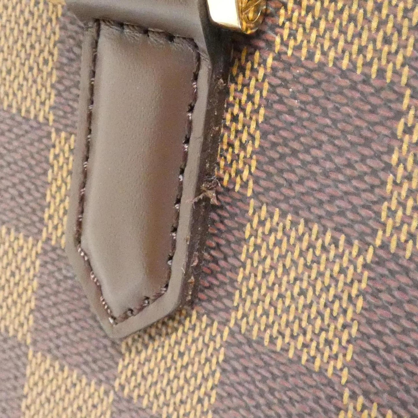 Louis Vuitton Triana, Brown, Canvas, handbag