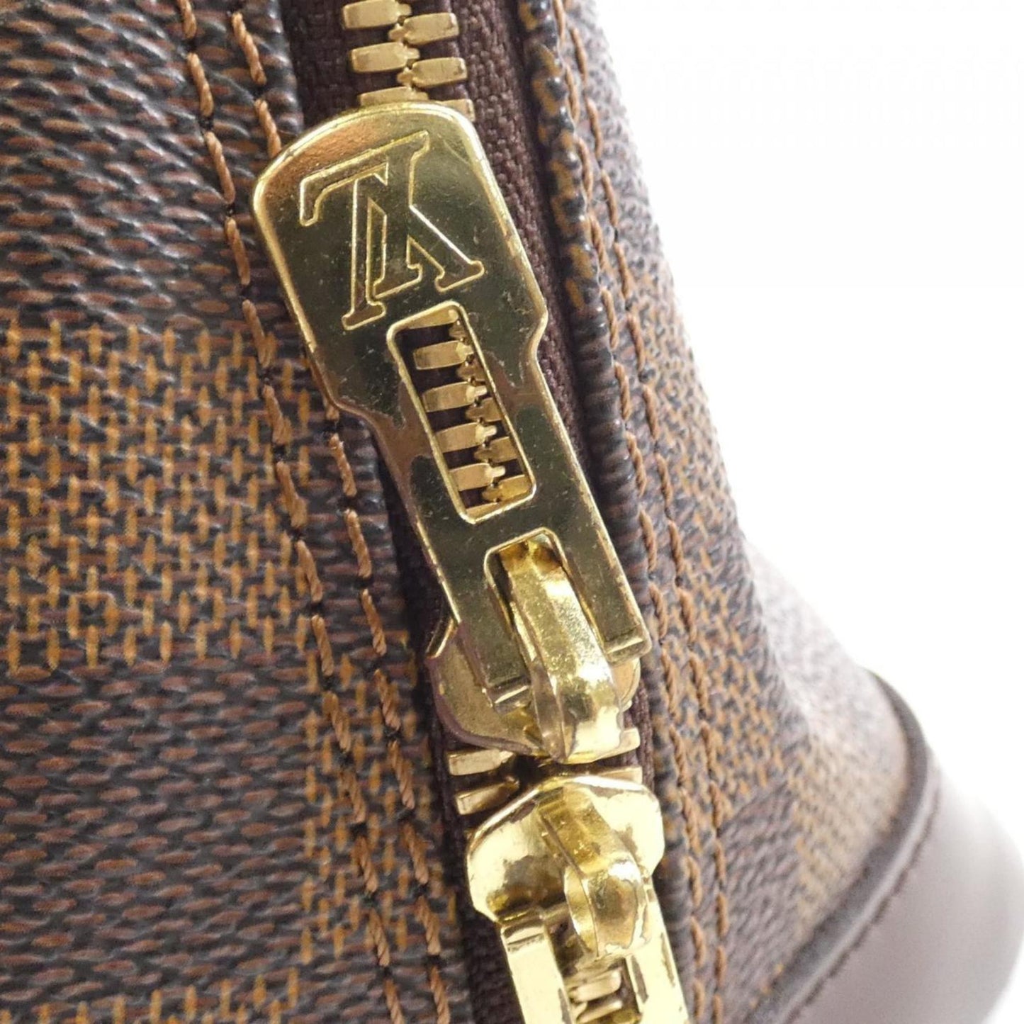 Louis Vuitton Alma, Brown, Canvas, handbag