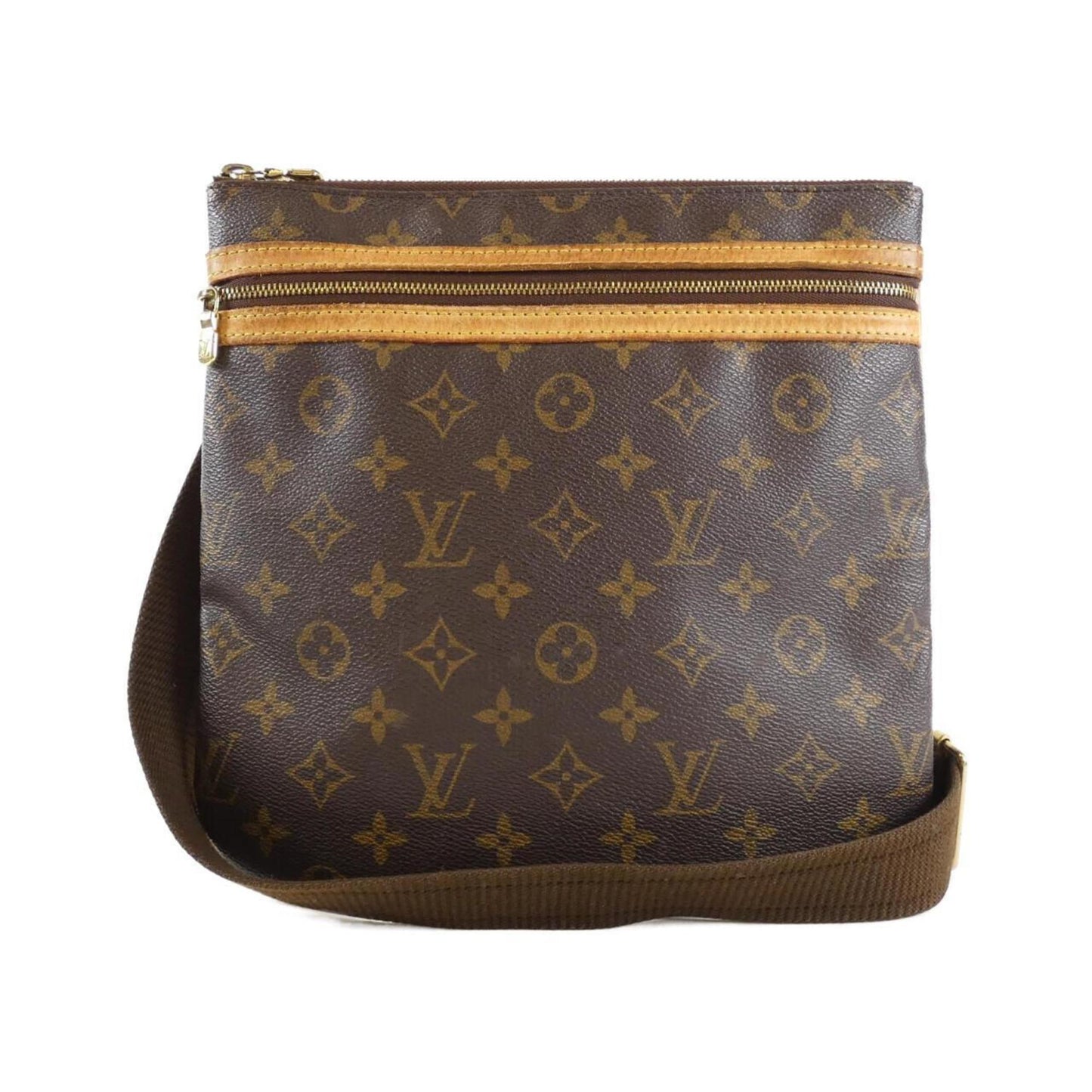 Louis Vuitton Bosphore, Brown, Canvas, shoulder