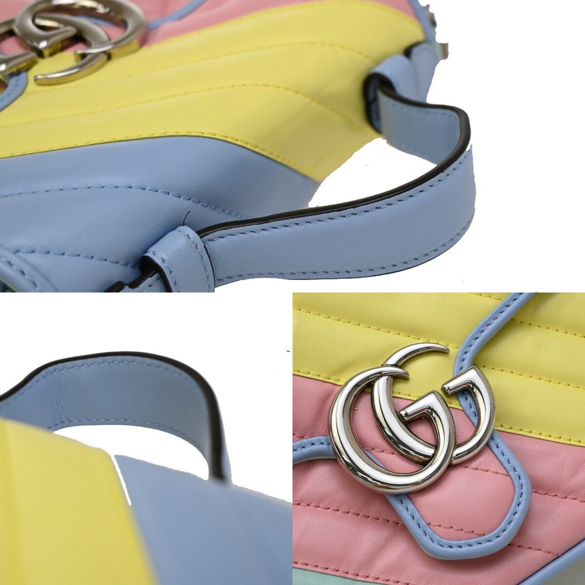 Gucci Marmont, Multicolour, Leather, handbag