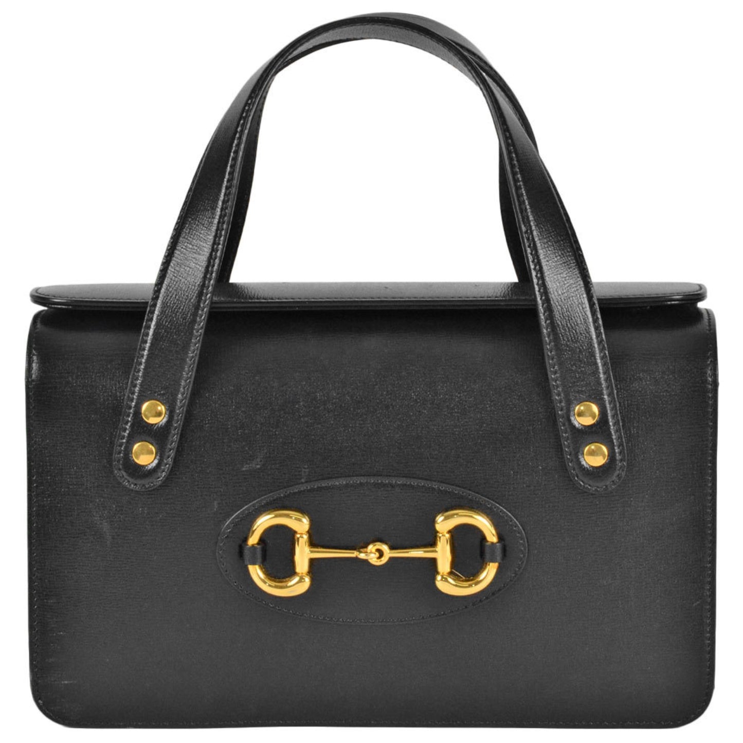 Gucci Horsebit, Black, Leather, handbag