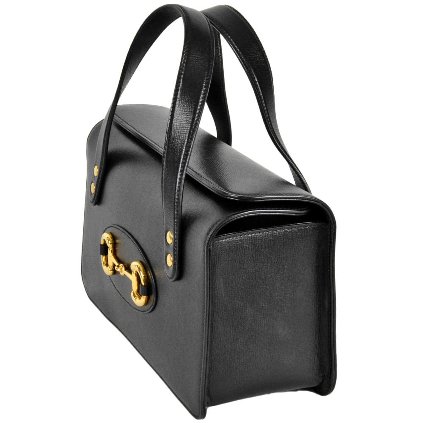 Gucci Horsebit, Black, Leather, handbag