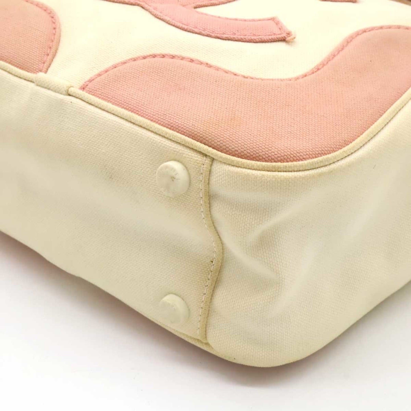 Chanel Marshmallow, Beige, Canvas, handbag