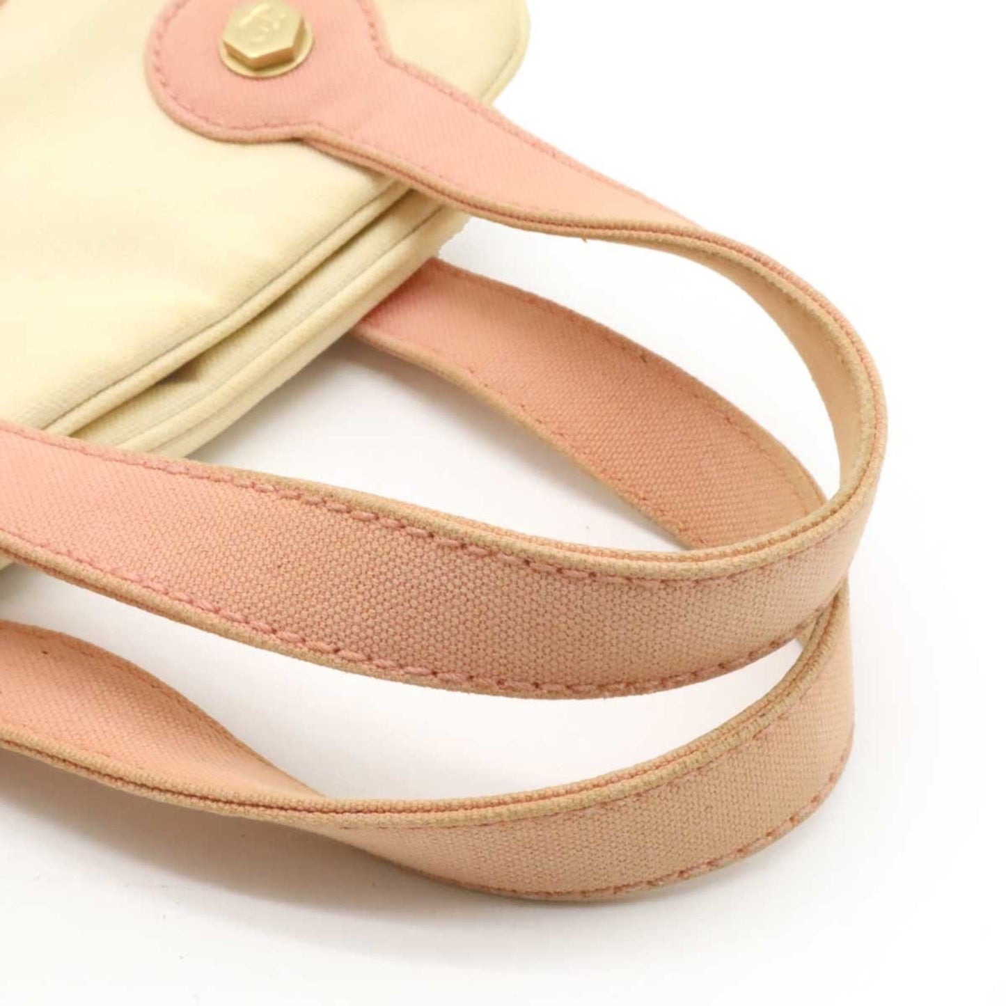 Chanel Marshmallow, Beige, Canvas, handbag