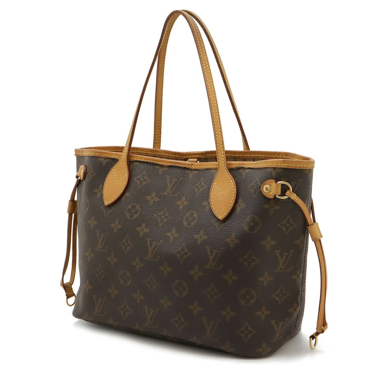 Louis Vuitton Neverfull MM, Brown, Canvas, tote