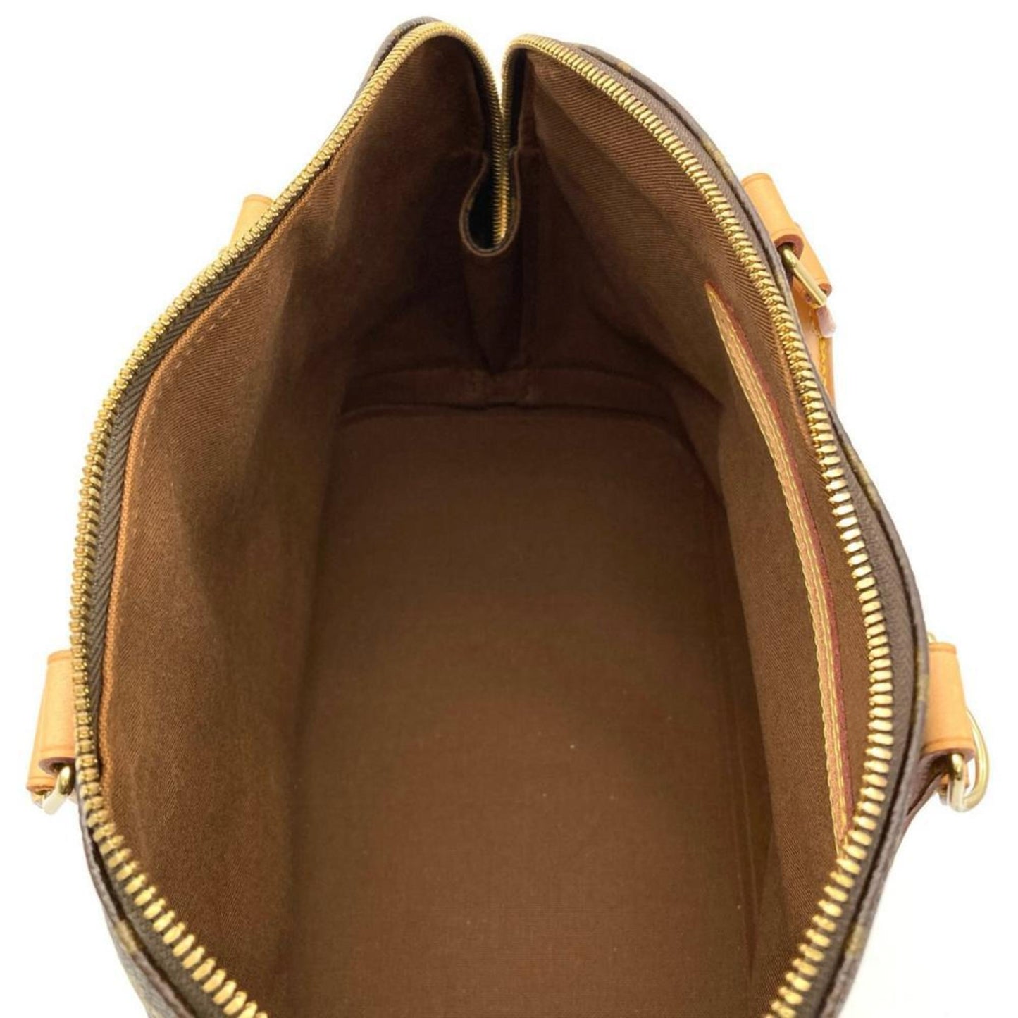 Louis Vuitton Alma, Brown, Canvas, handbag