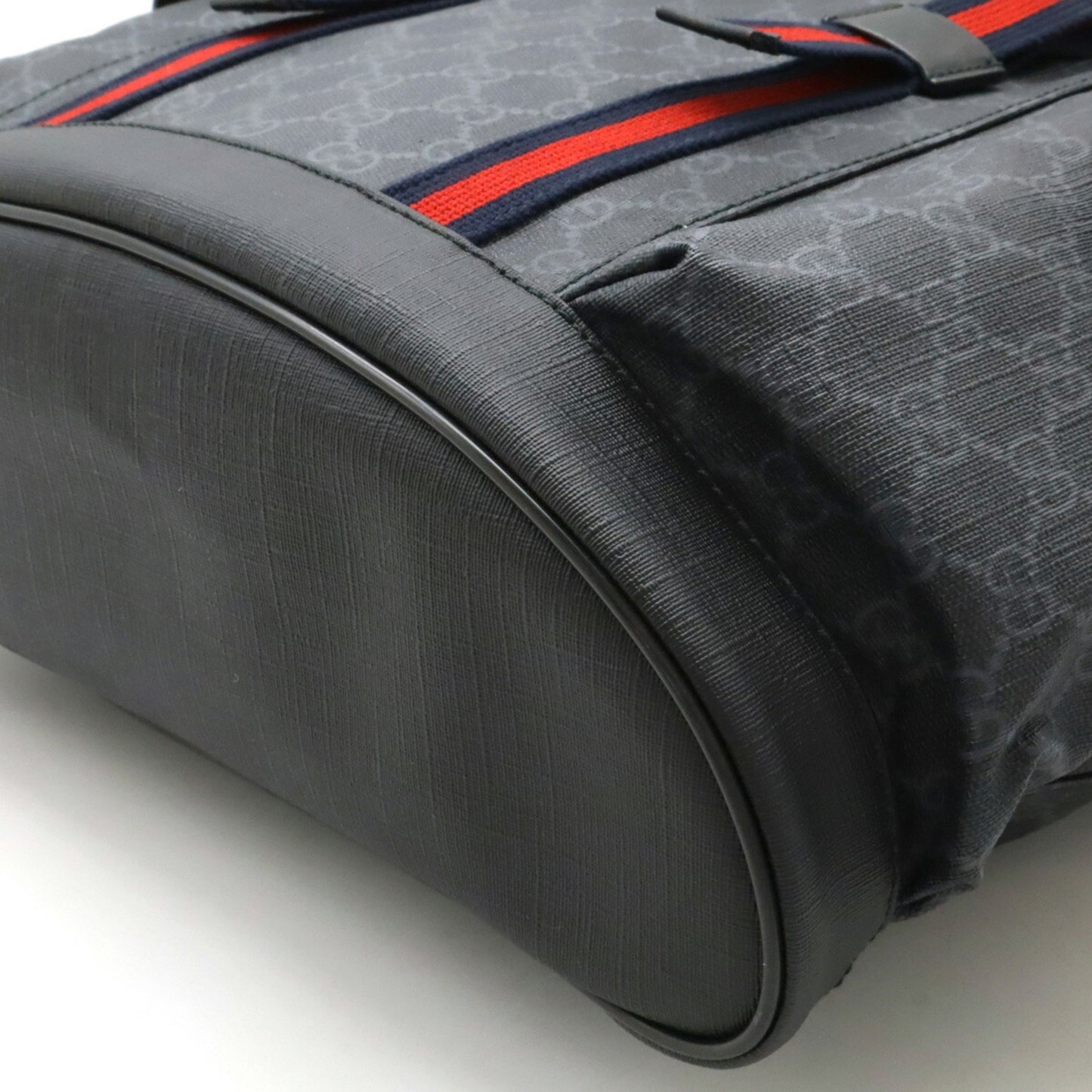 Gucci GG Supreme, Black, Canvas, backpack