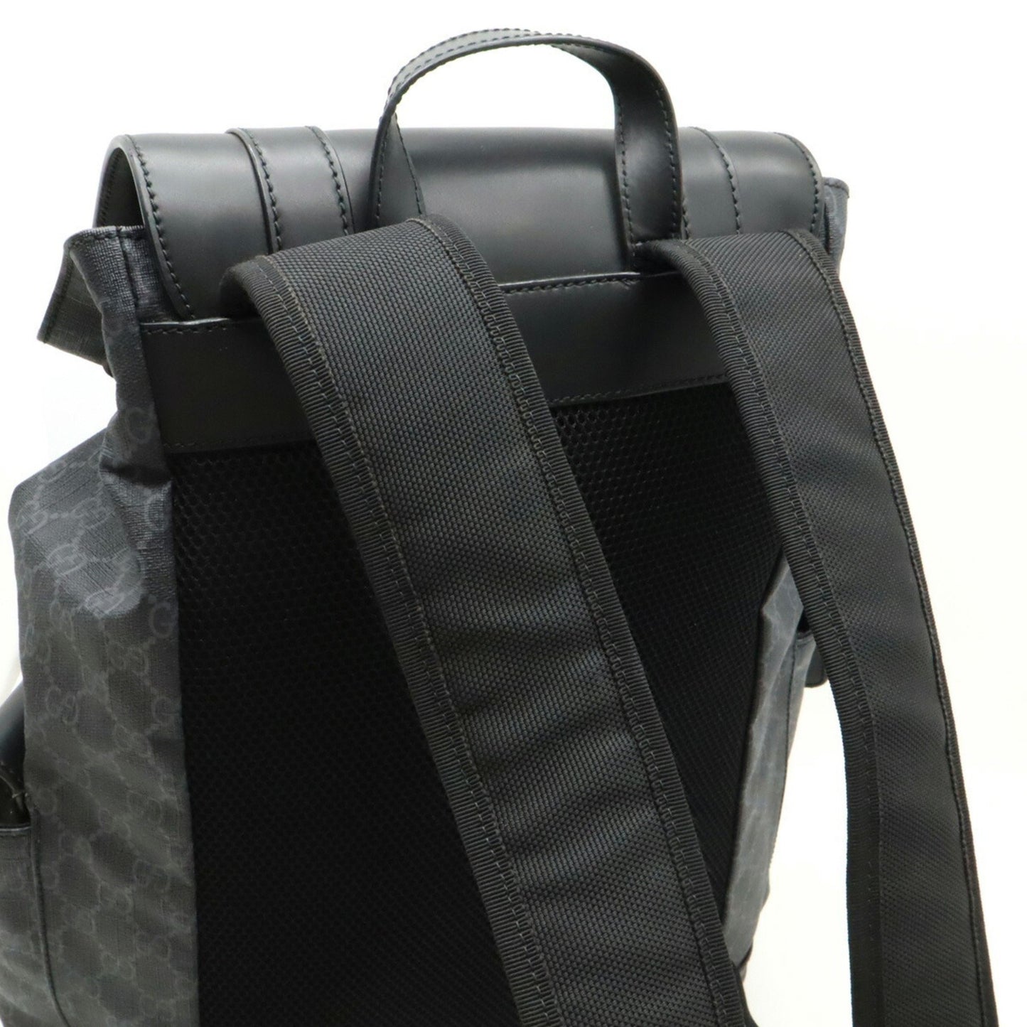 Gucci GG Supreme, Black, Canvas, backpack
