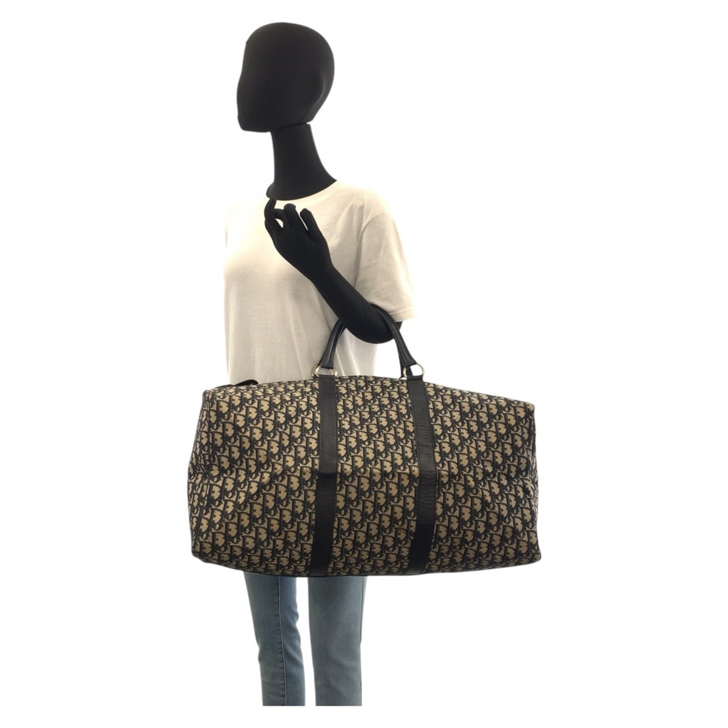 Dior Trotteur, Navy, Canvas, travel