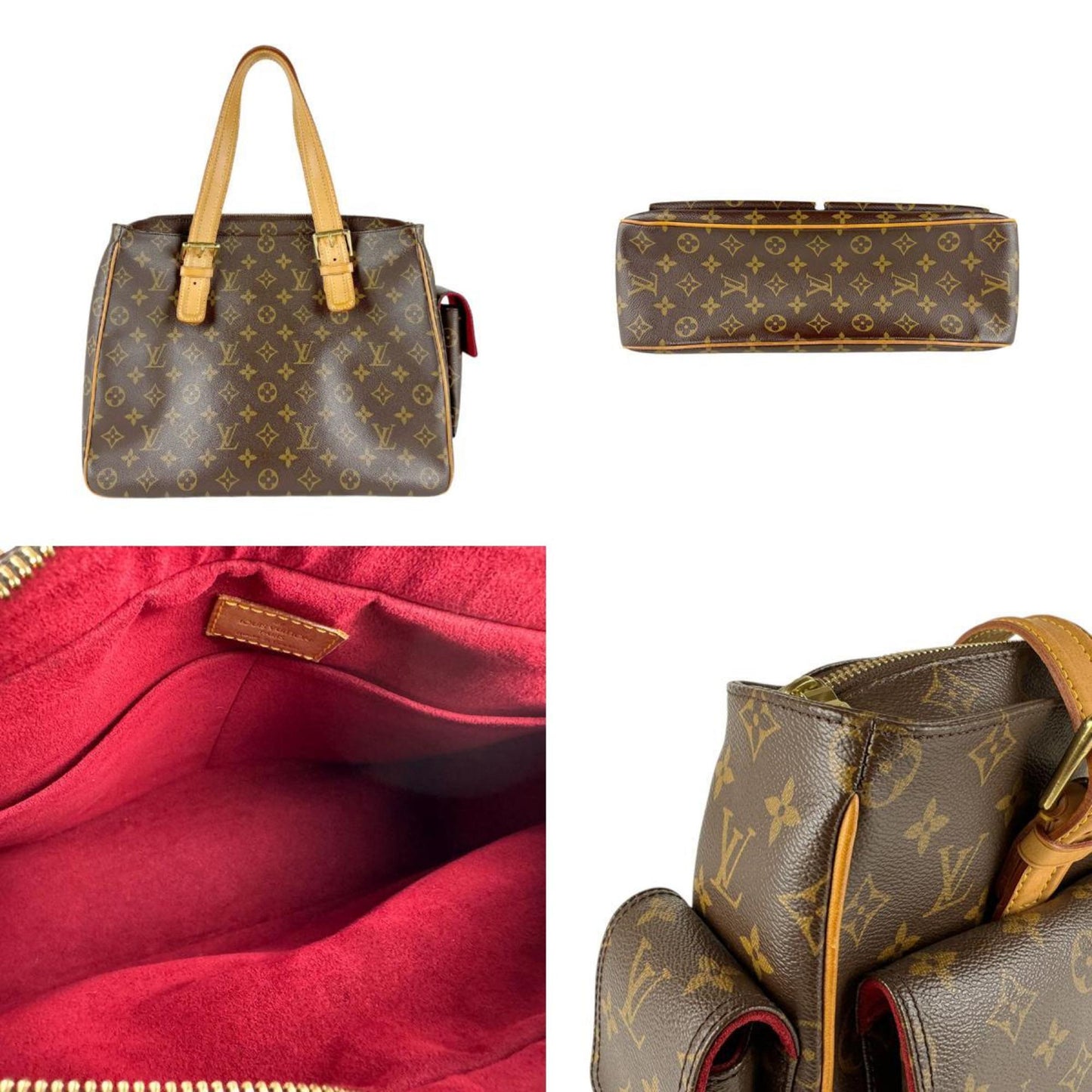 Louis Vuitton Multipli Cité, Brown, Canvas, handbag