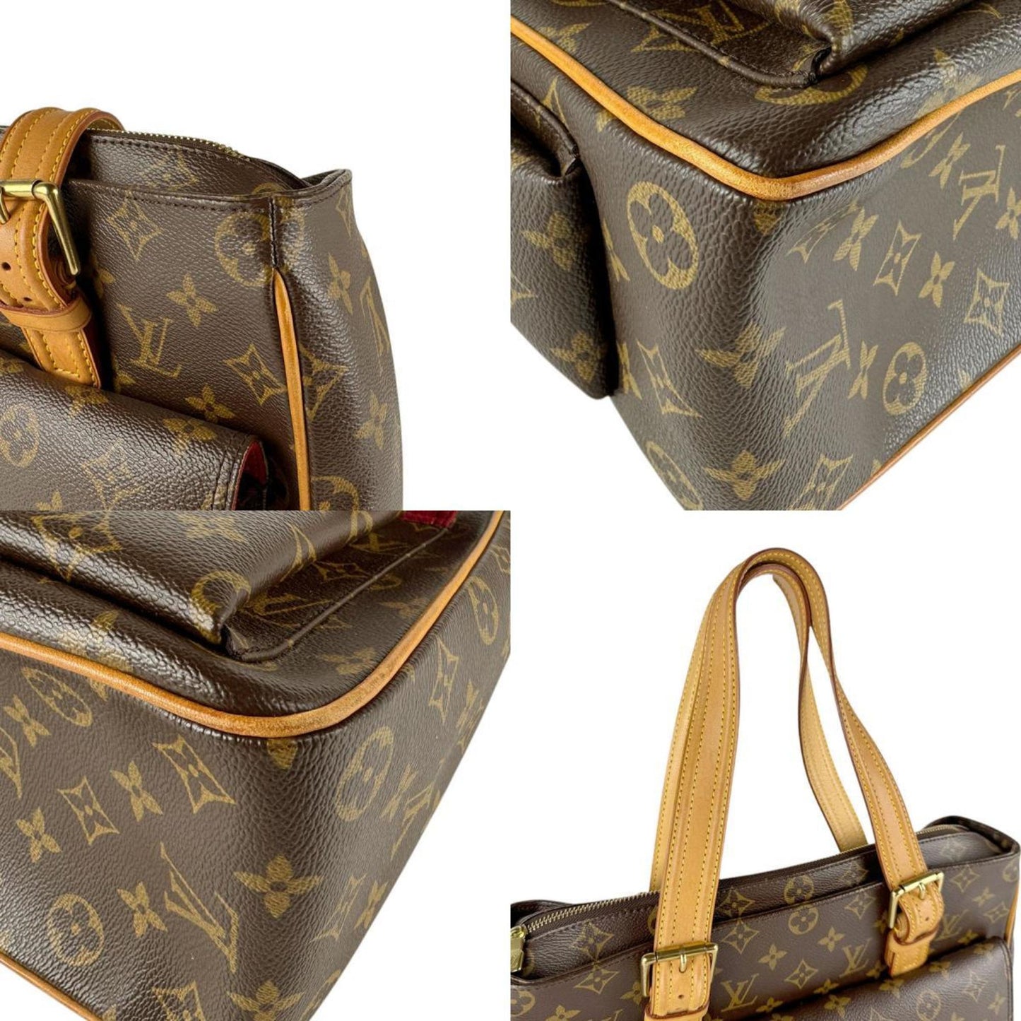 Louis Vuitton Multipli Cité, Brown, Canvas, handbag