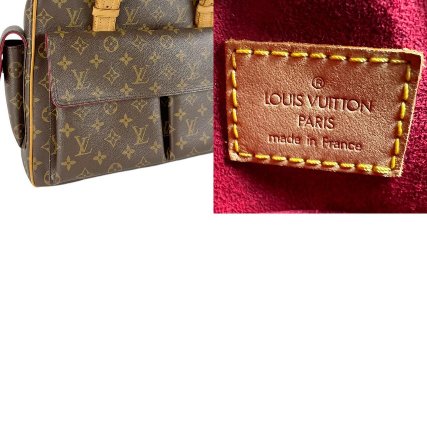 Louis Vuitton Multipli Cité, Brown, Canvas, handbag