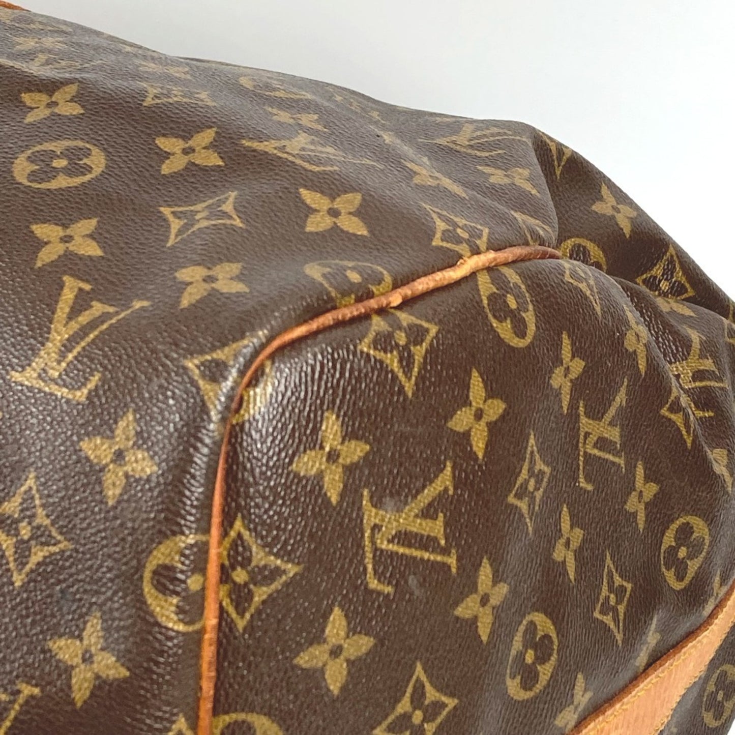Louis Vuitton Keepall Bandouliere 55, Brown, Canvas, travel