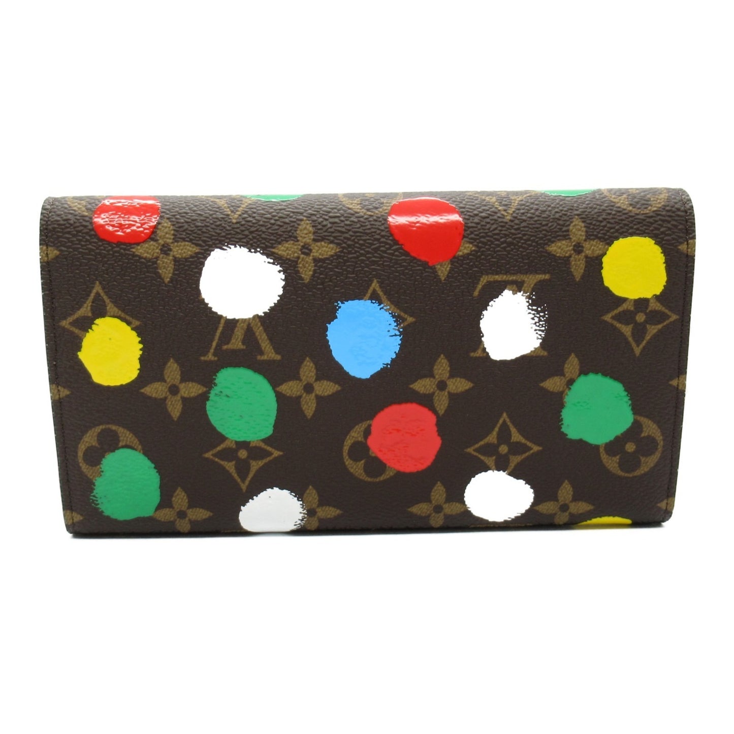 Louis Vuitton Portefeuille Sarah, Brown, Canvas, wallet