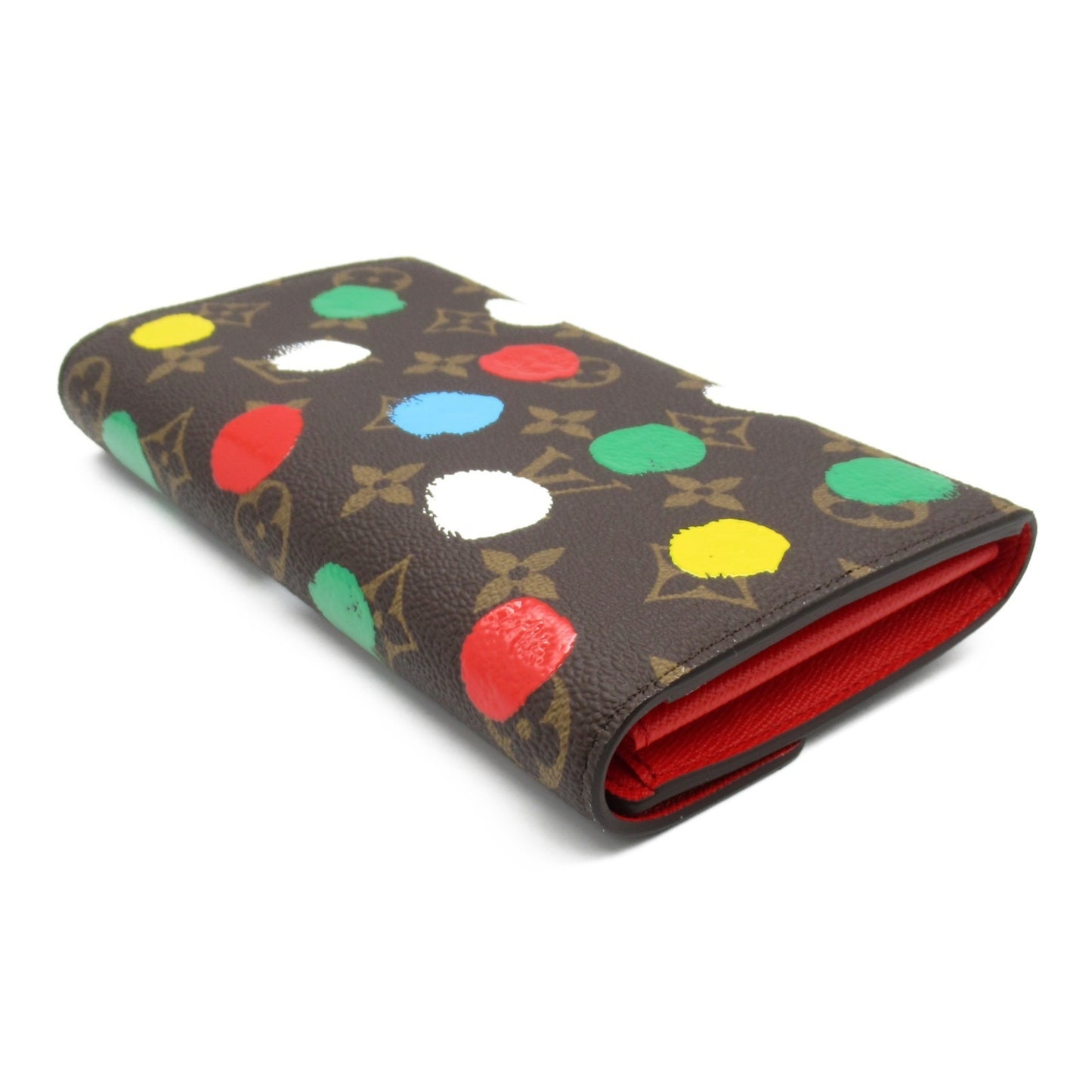 Louis Vuitton Portefeuille Sarah, Brown, Canvas, wallet