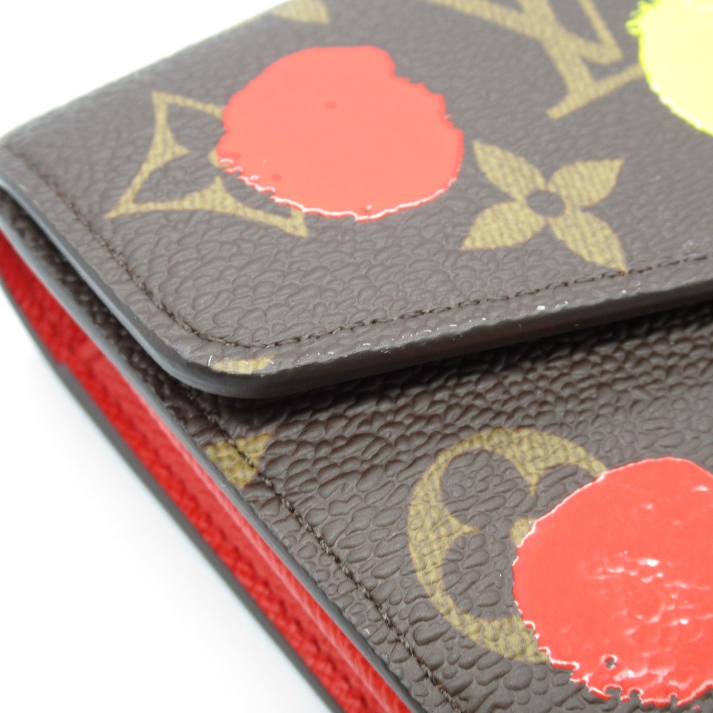 Louis Vuitton Portefeuille Sarah, Brown, Canvas, wallet