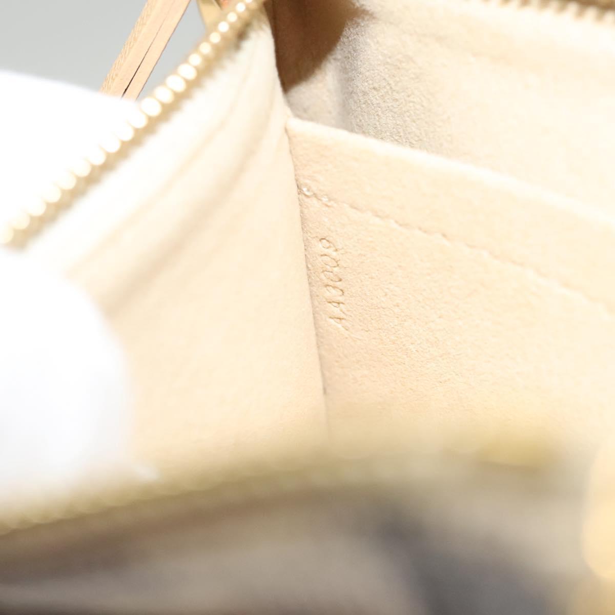 Louis Vuitton Pochette Accessoire, White, Canvas, clutch