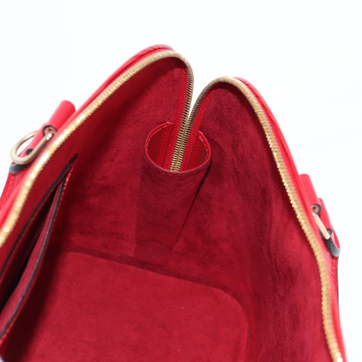 Louis Vuitton Alma, Red, Leather, handbag