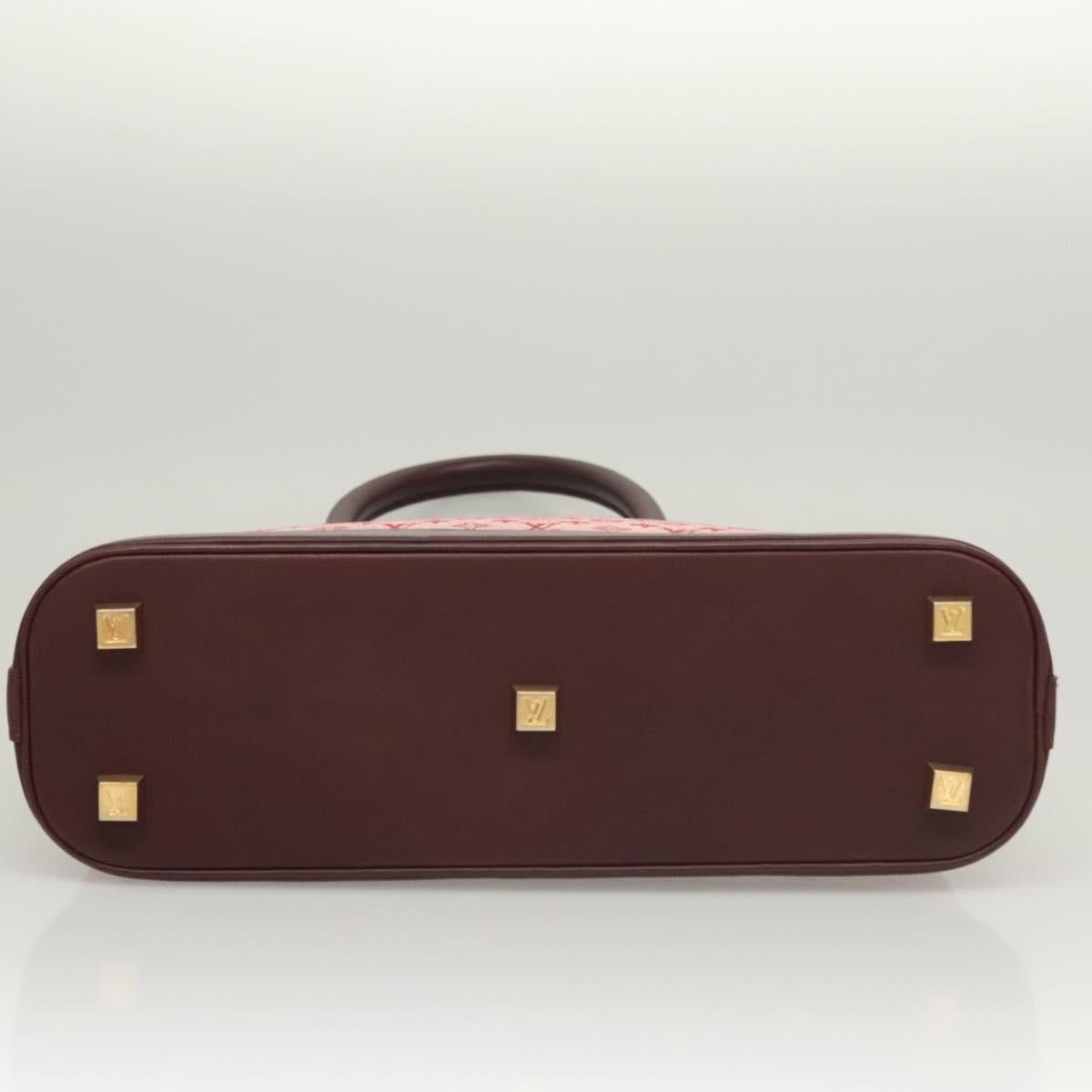 Louis Vuitton Alma Mini, Red, Canvas, handbag