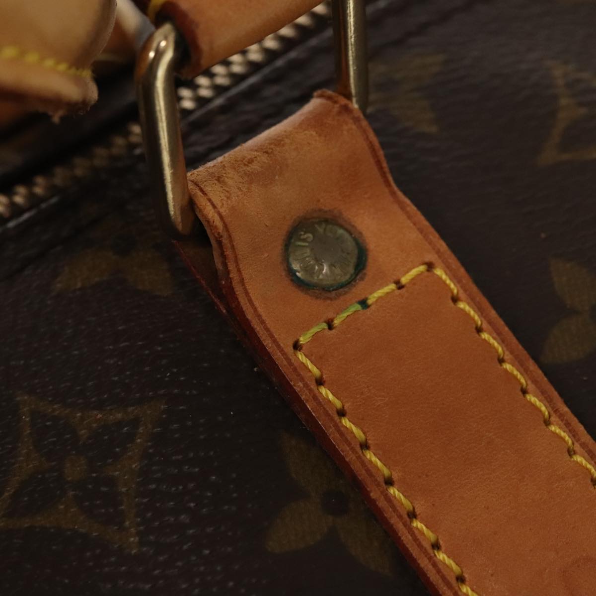 Louis Vuitton Keepall 60, Brown, Canvas, travel