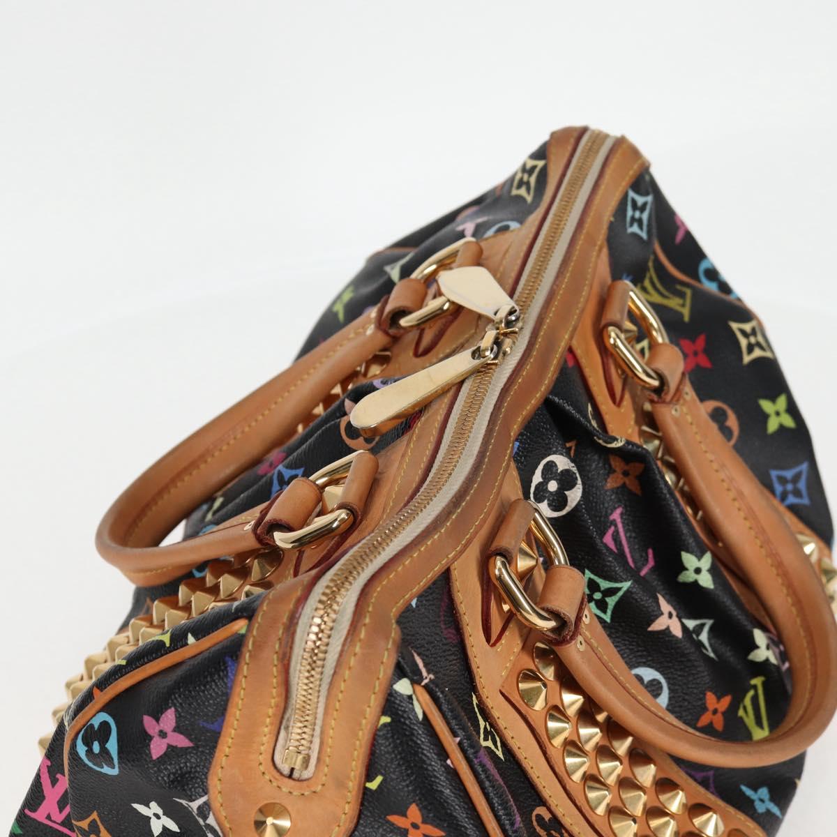 Louis Vuitton Courtney, Black, Canvas, handbag