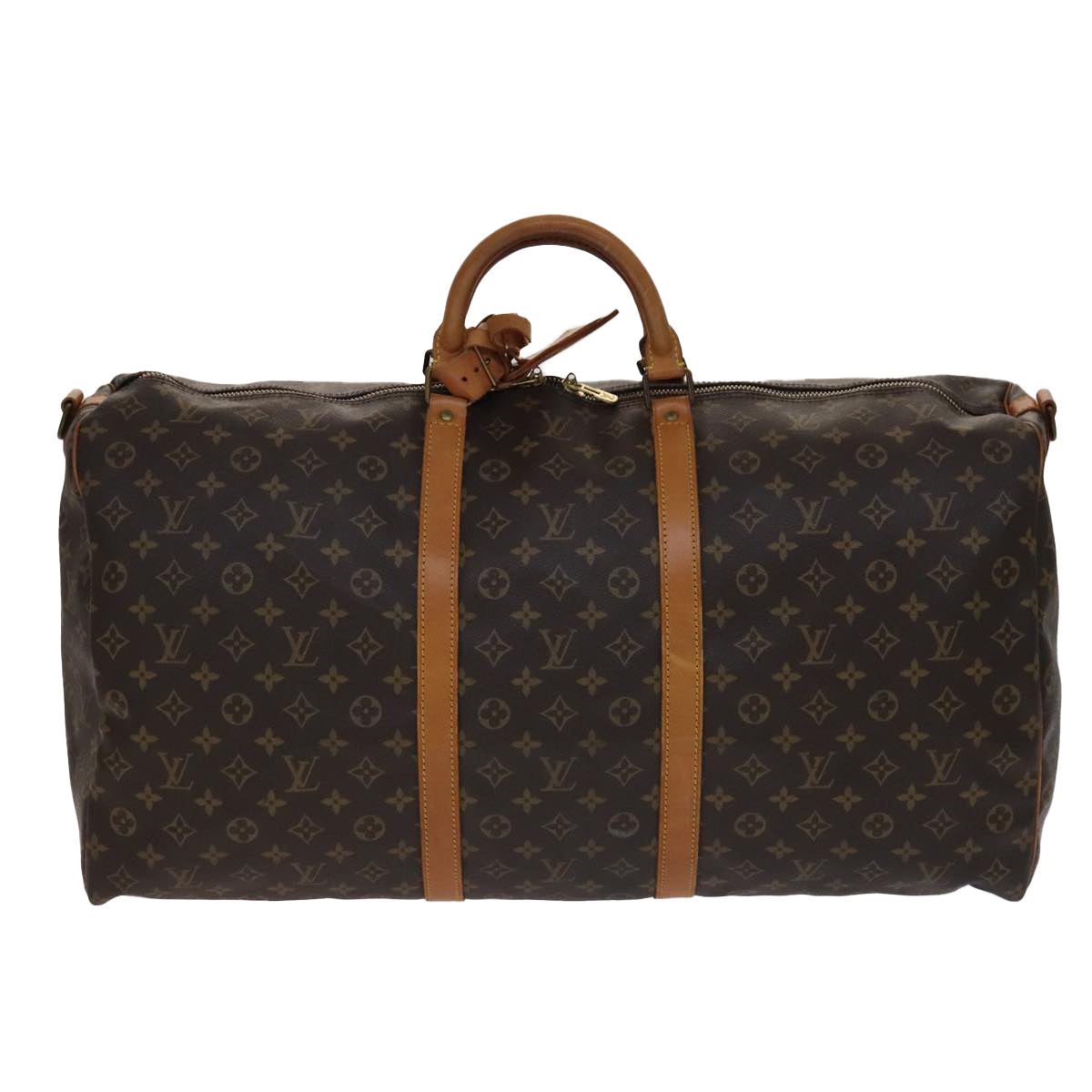 Louis Vuitton Keepall Bandoulière 60, Brown, Canvas, travel