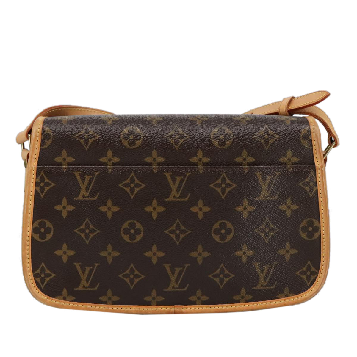 Louis Vuitton Sologne, Brown, Canvas, shoulder