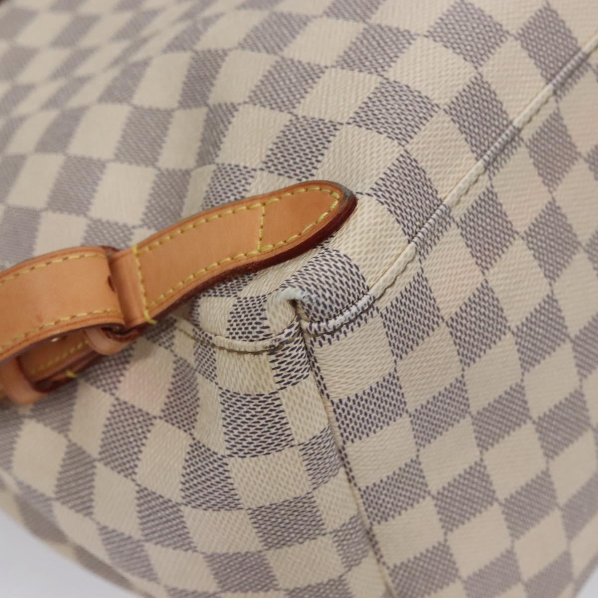 Louis Vuitton Sperone, White, Canvas, backpack