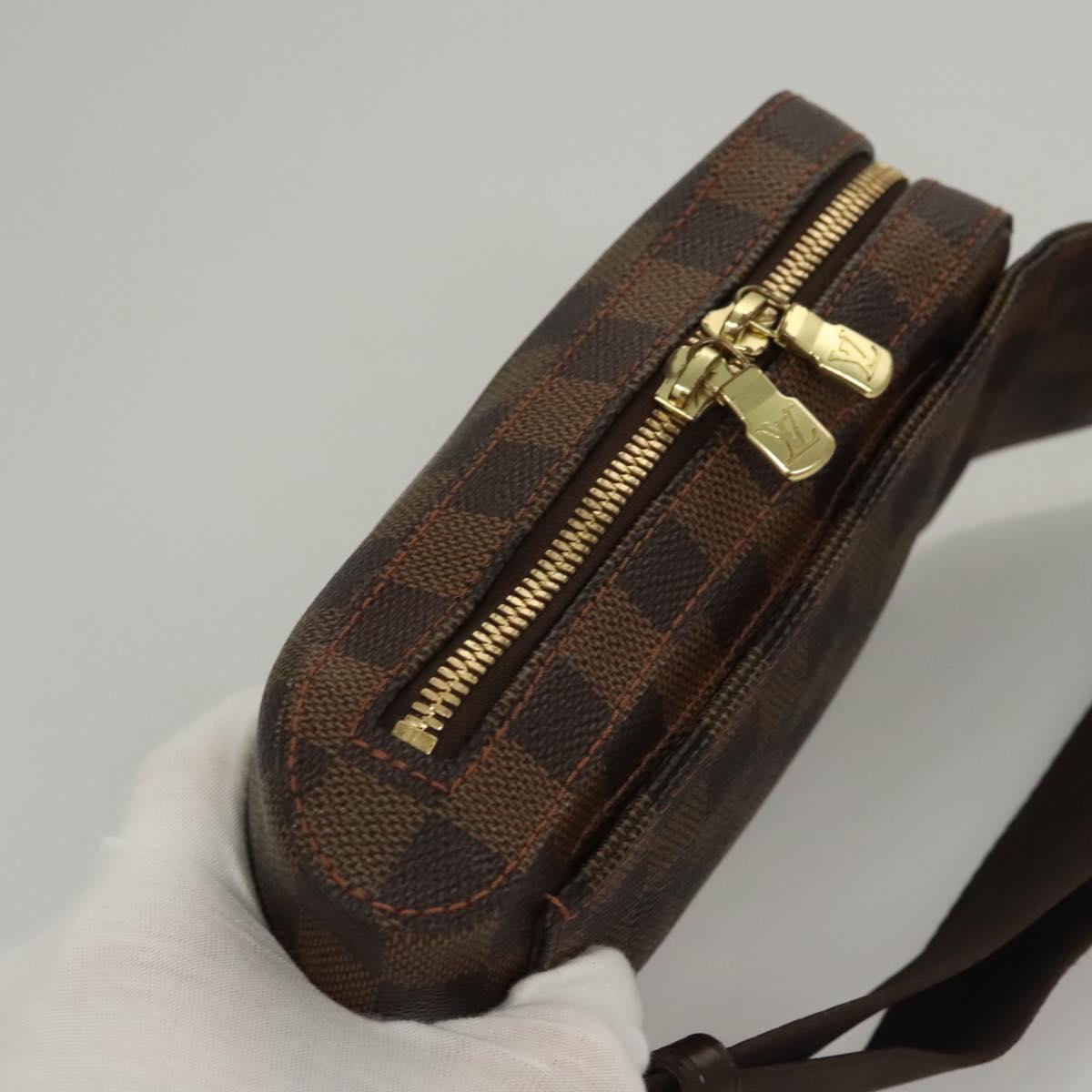 Louis Vuitton Geronimos, Brown, Canvas, clutch