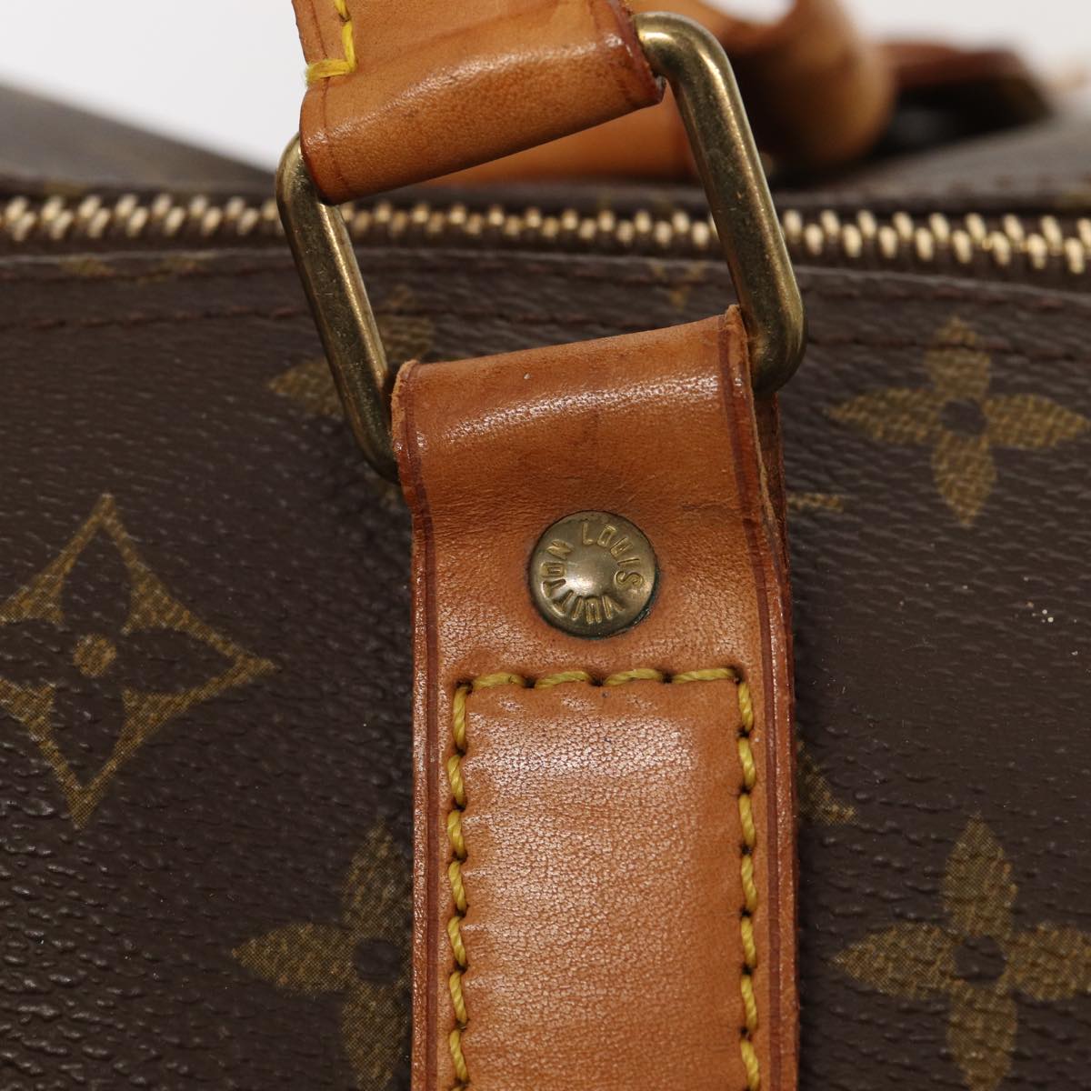 Louis Vuitton Keepall 60, Brown, Canvas, travel