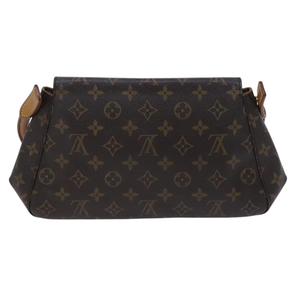 Louis Vuitton Mini looping, Brown, Canvas, shoulder