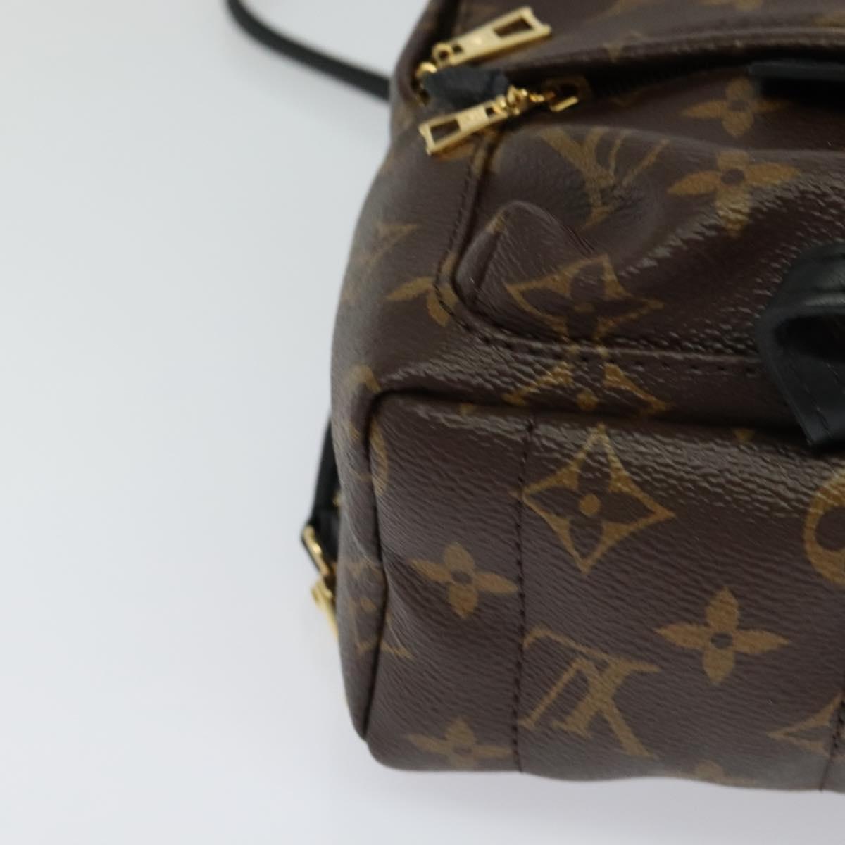 Louis Vuitton Palm Springs mini, Brown, Canvas, backpack
