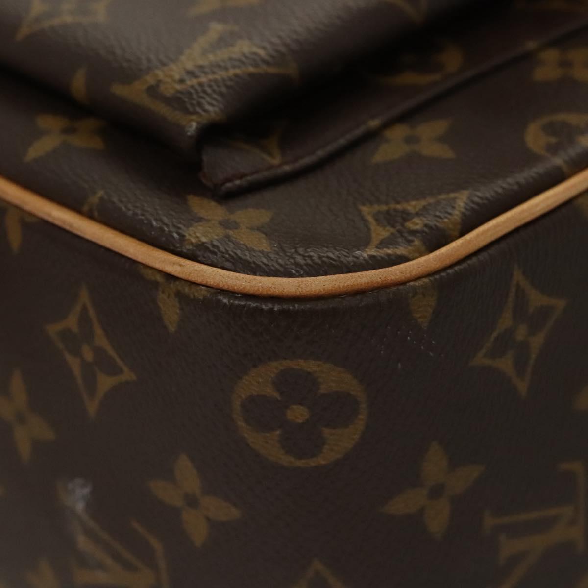 Louis Vuitton Excentri cité, Brown, Canvas, handbag