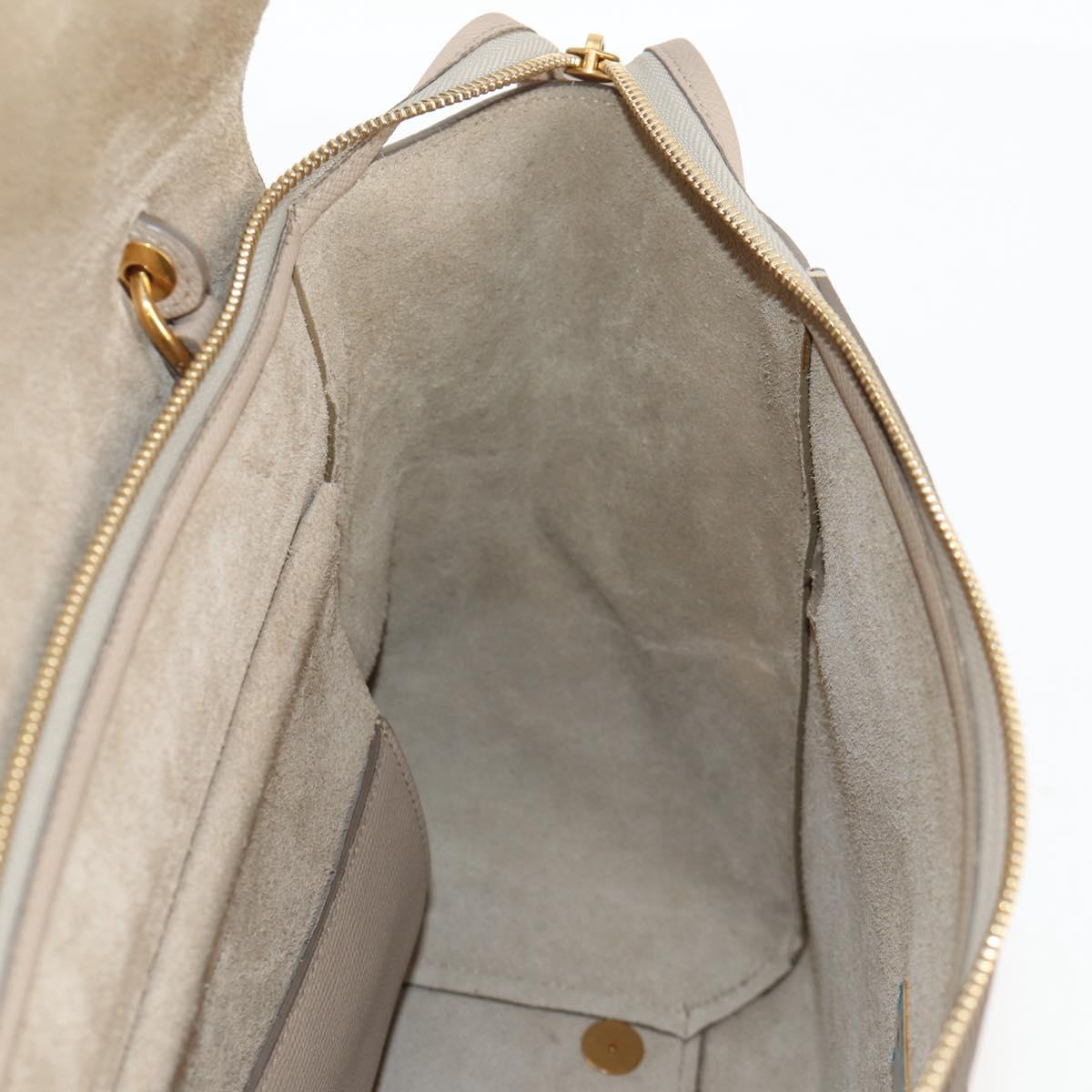 Céline Belt, Beige, Leather, handbag