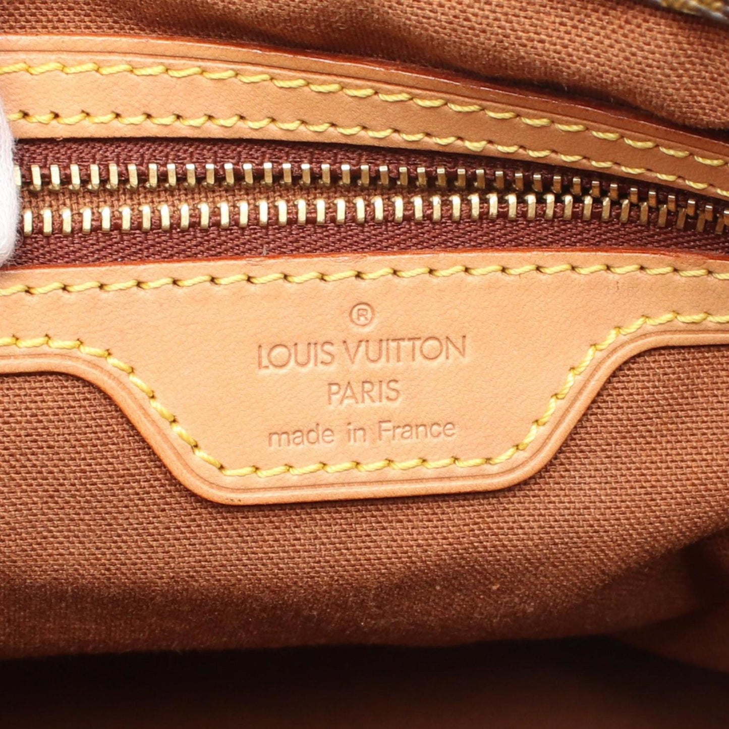 Louis Vuitton Mezzo, Brown, Canvas, tote