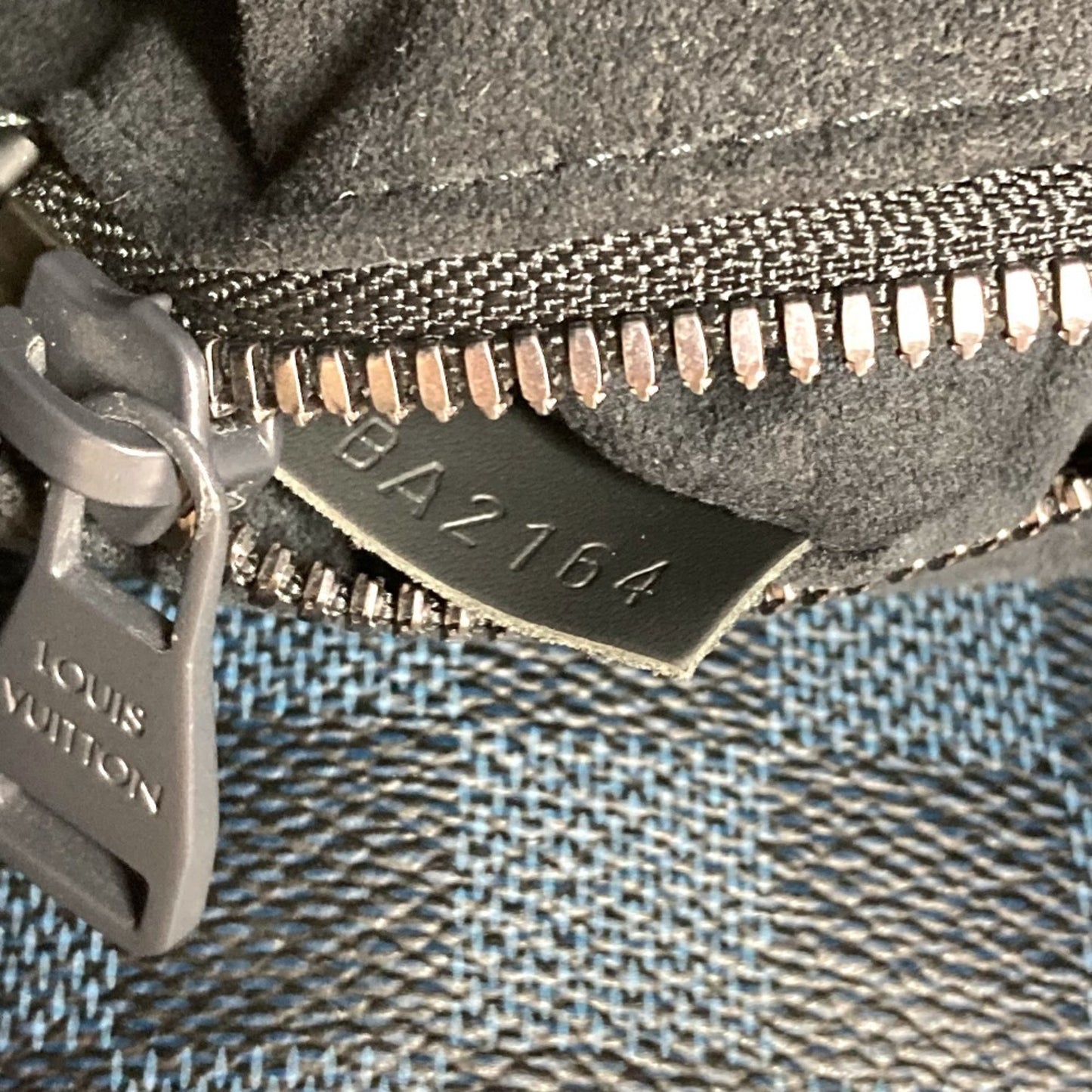 Louis Vuitton North South, Navy, Canvas, tote