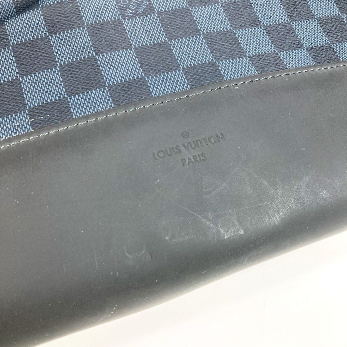 Louis Vuitton North South, Navy, Canvas, tote