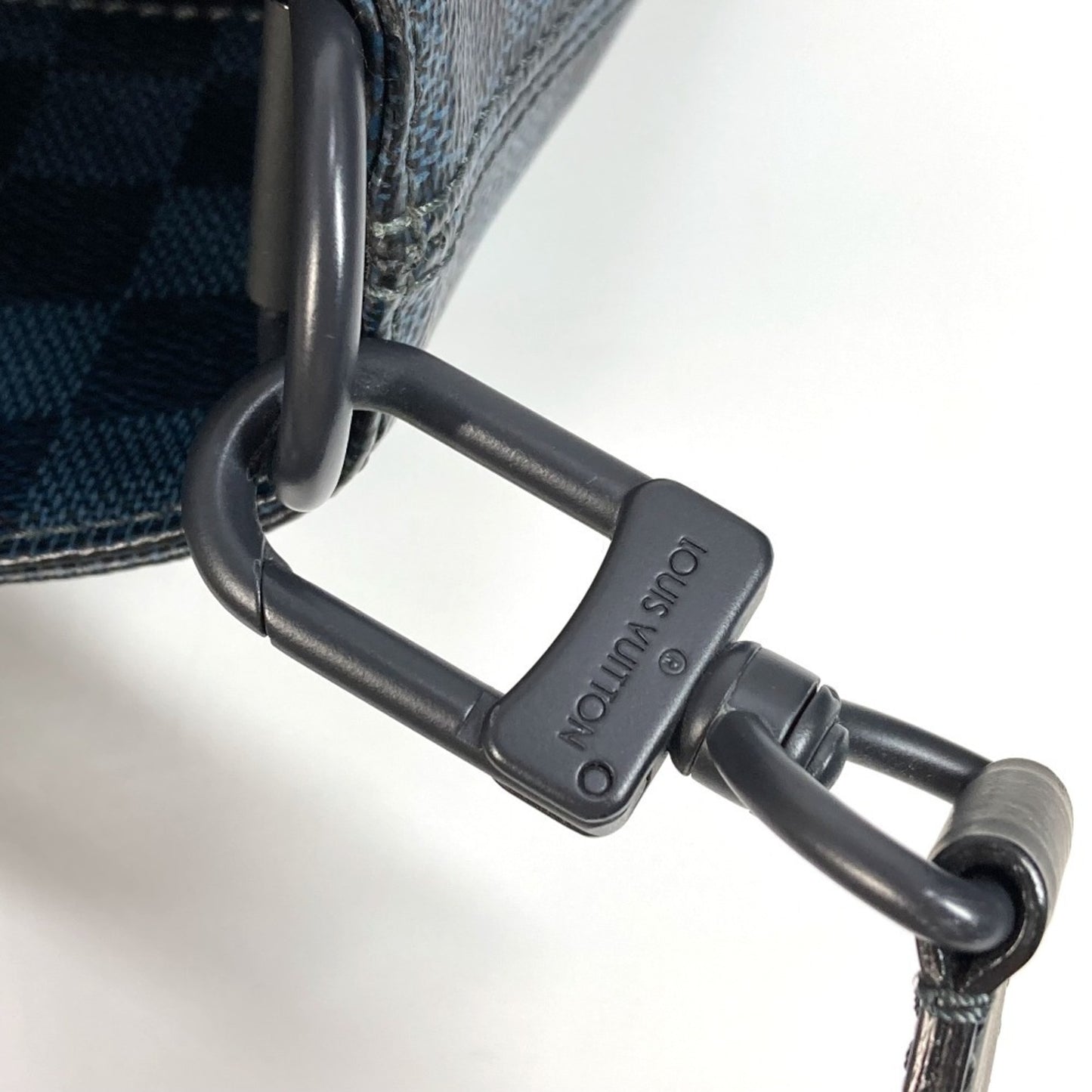 Louis Vuitton North South, Navy, Canvas, tote