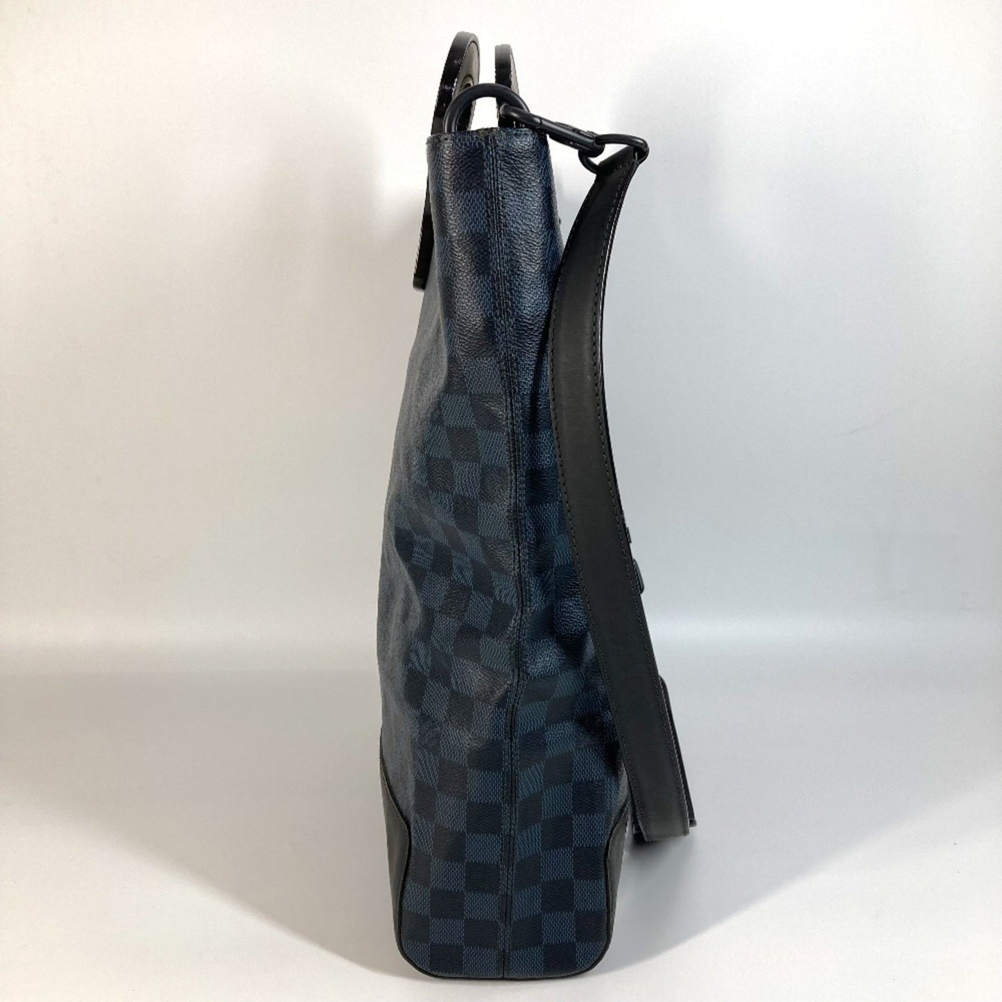 Louis Vuitton North South, Navy, Canvas, tote