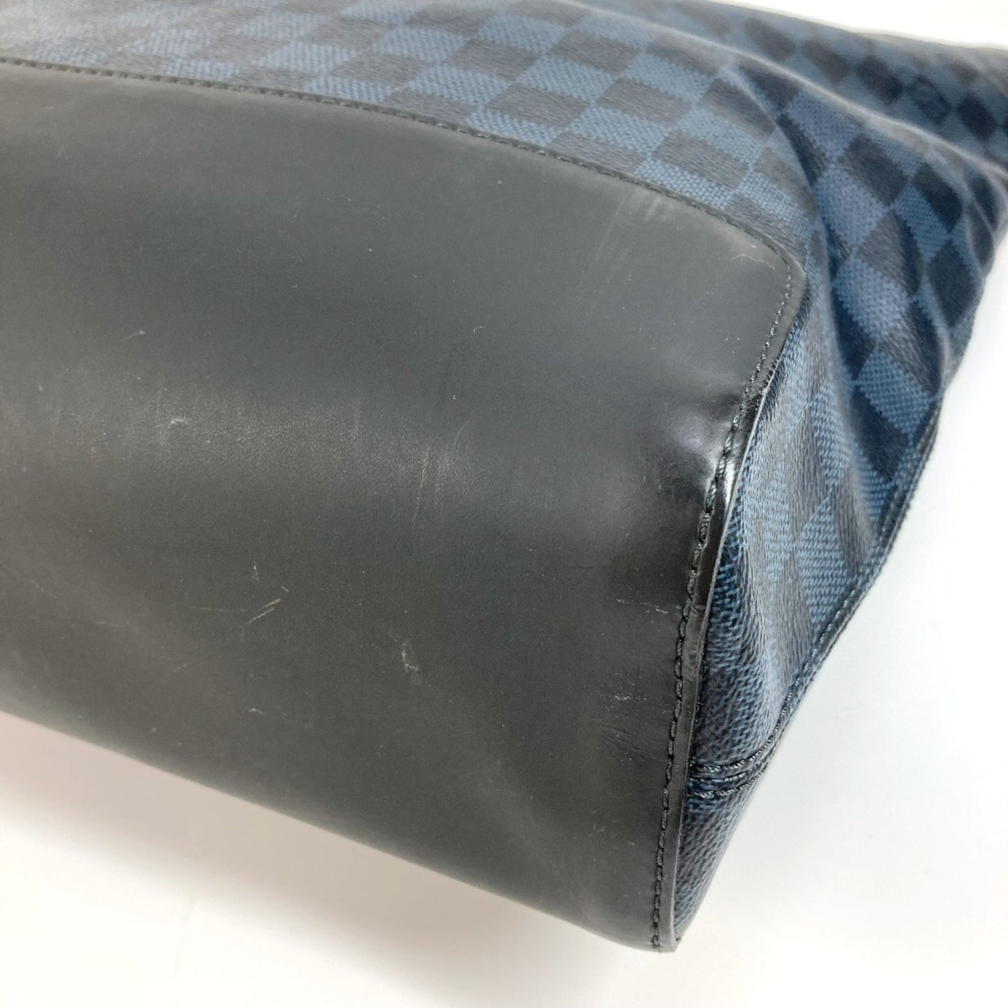 Louis Vuitton North South, Navy, Canvas, tote