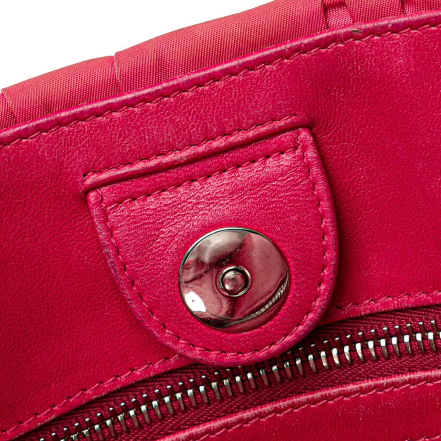 Prada Gaufre, Pink, NYLON, handbag